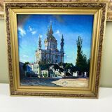 Painting St Andrew's Church in kyiv