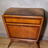 Table de chevet en marqueterie