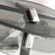 Smoked glass wall sconce. Italy, 1970s.