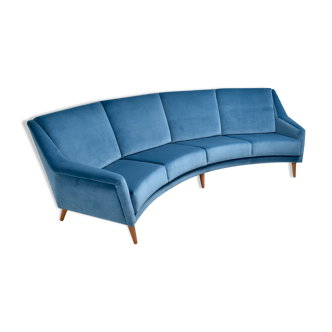 Curved Italian sofa 1950