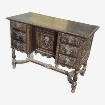 Bureau Mazarin en noyer époque XIXe siècle