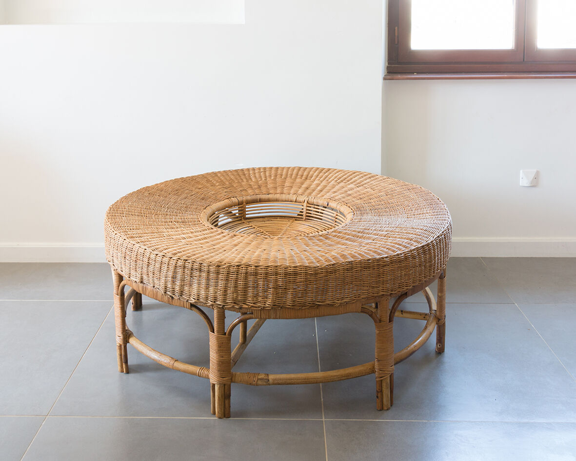 Rattan coffee table 120 cm