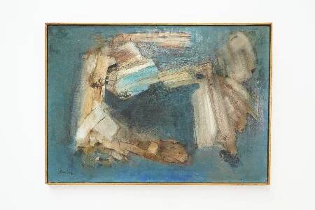 Maurice Boel, Blue Abstract Composition 1962