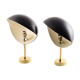 Pair wall lamps shell black