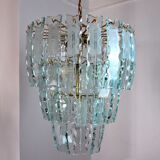 Chandelier Zero Quattro, 3 levels, Murano glass Italy 1970