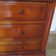 Cherrywood chest of drawers with ogee – 4 drawers – 80s – Louis Philippe style