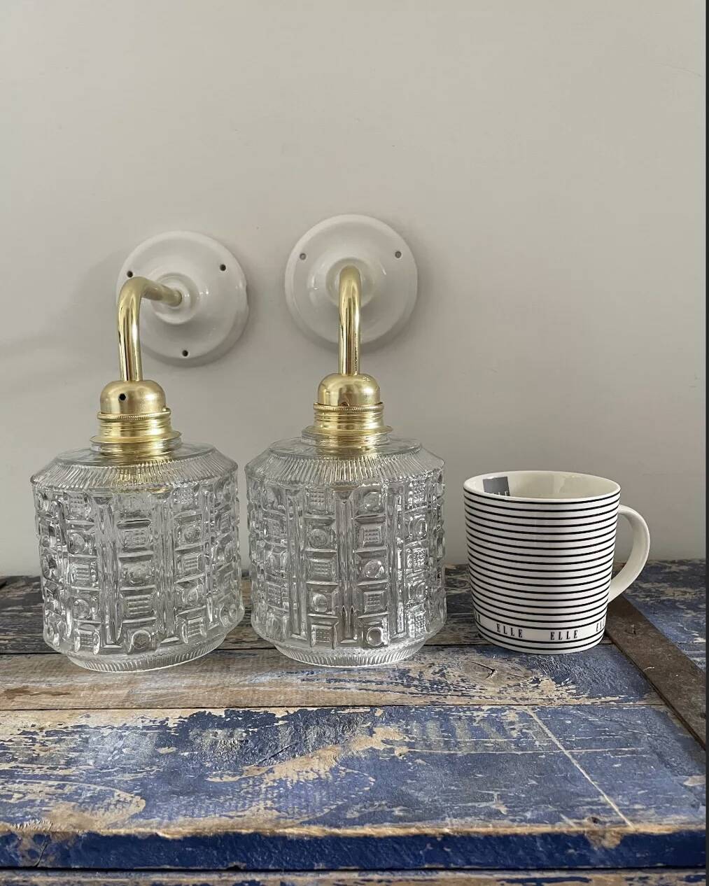 Pair of vintage wall lights