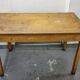 Old wooden administration table