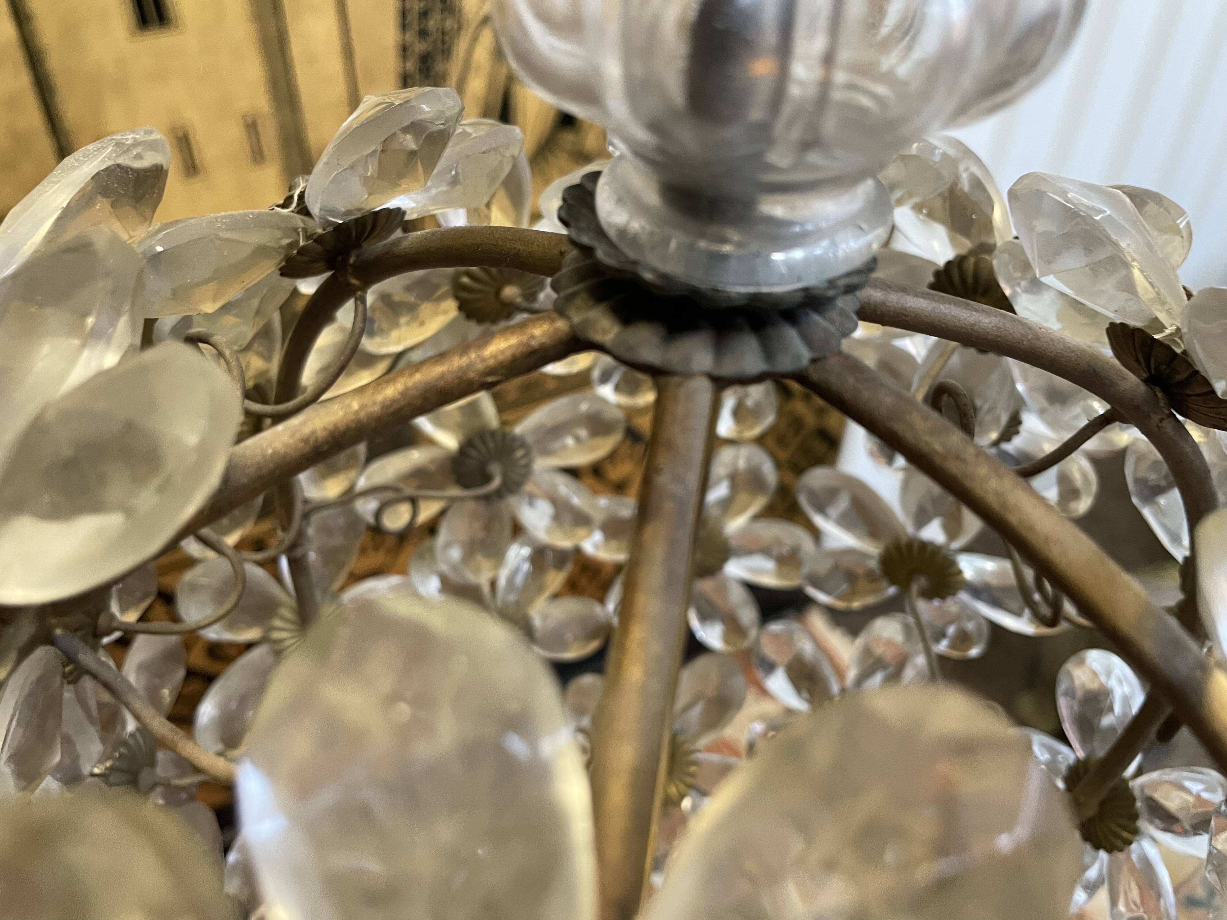 Round glass chandelier maison baguès