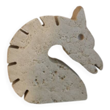 Enzo Mari travertine horse for Fratelli Mannelli 1970