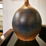 Vintage stoneware ball vase by Daniel Cassiet from 1972