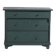 Commode ancienne en pin peint – Commode rustique européenne verte – circa 1900