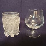 Set of 17 mismatched shot glasses