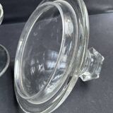 Drageoir with lid - Cut blown glass – 19th century