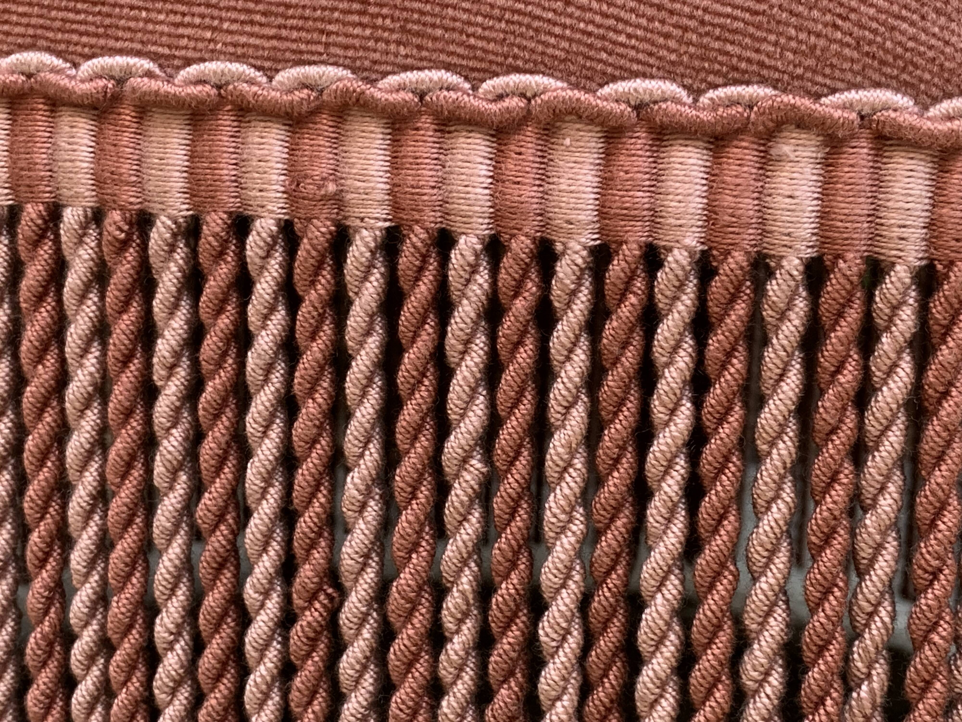 Vintage pink upholstered toad chair