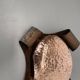 rare handmade solid copper Stilnovo Style Theatre Wall Light, Italy 1950s