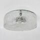 Mid-century Hillebrand iced glass ceiling lamp, 1970s
