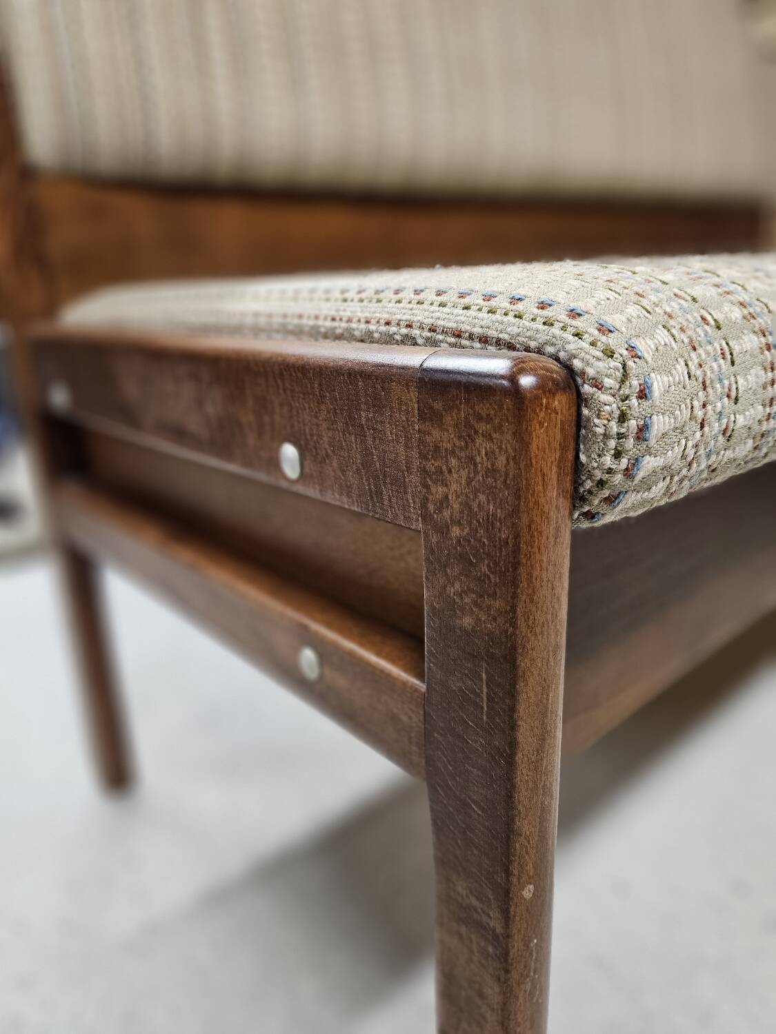 Vintage 1970s design storage bench