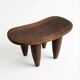 Grand senoufo stool — royal l26 in solid wood n1 - scu piece