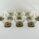 11 Art Deco smoked glass champagne glasses