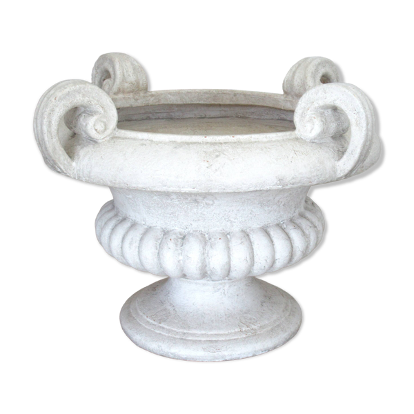 Paolo Marioni coupe / table pied / décoration / contenant avec des fougères en soie
