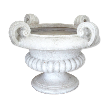 Paolo Marioni coupe / table foot / decoration / container with silk ferns