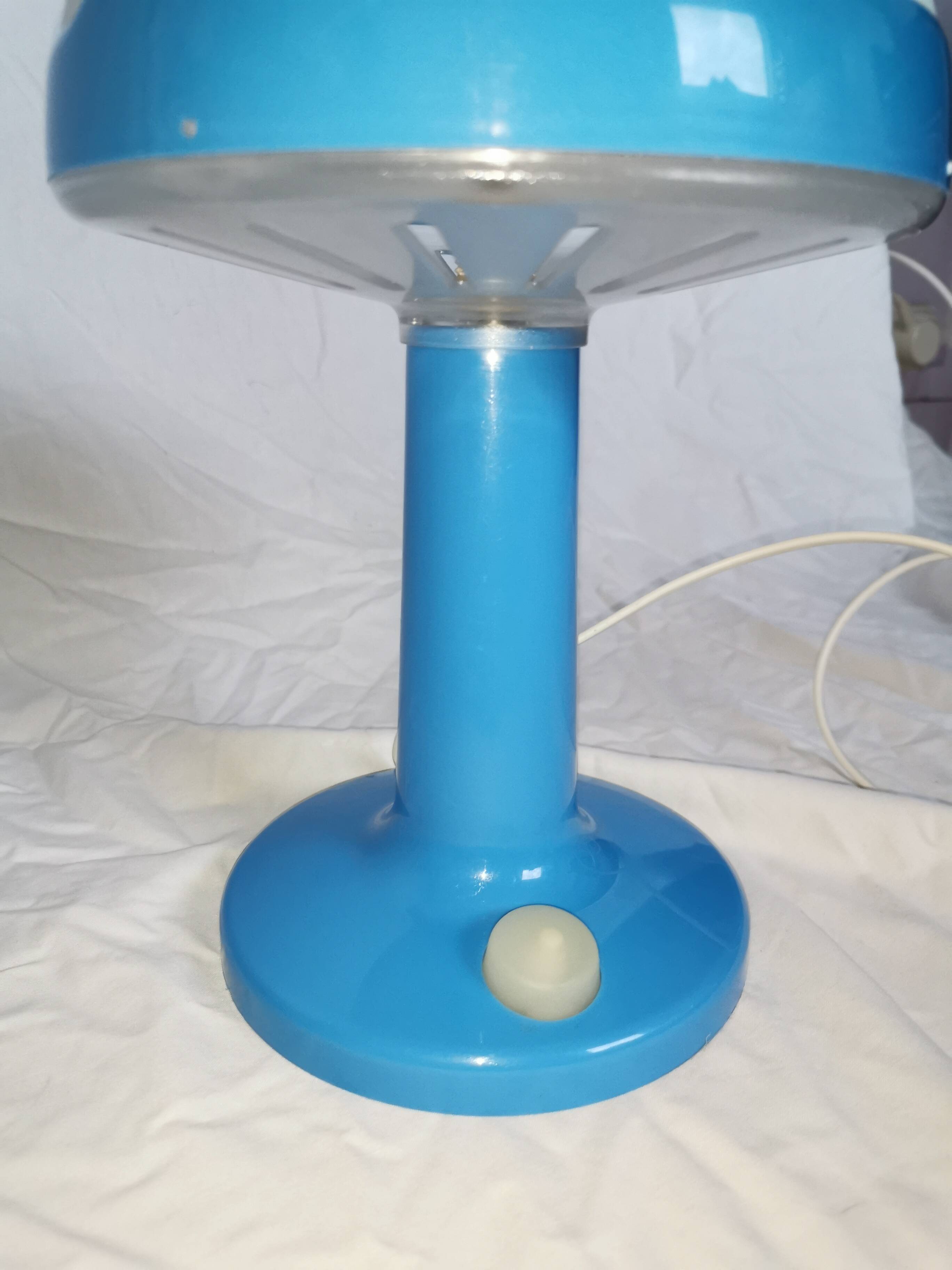 Mushroom lamp, Skojig blue cloud, design Henrik Preutz for Ikea, 1990