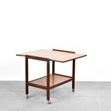 Midcentury Fold Up Drinks Trolley / Hostess In Teak.