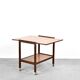 Midcentury Fold Up Drinks Trolley / Hostess In Teak.