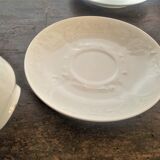 Limoges White Porcelain Series of 6 Cups
