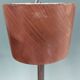 Lampe suspendue vintage en opaline et en teck. Louis Kalff '60