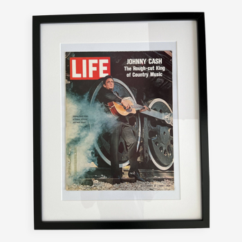 Life magazine couverture encadrée 40s 50s 60s design eames era johnny cash rock
