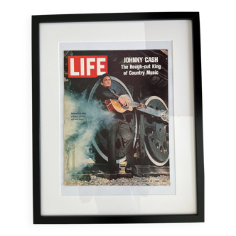 Life magazine framed cover 40s 50s 60s design eames era johnny cash rock