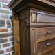 11-drawer solid oak craft cabinet