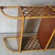 Vintage rattan wall shelf