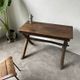 Solid walnut desk, folk art, Savoy, circa 1900