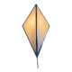 Simple opal glass wall light with an aluminium body, 1980s, Germany.