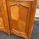 Light solid wood enfilade with Louis XV marquetry from the 20th century, 227cm.