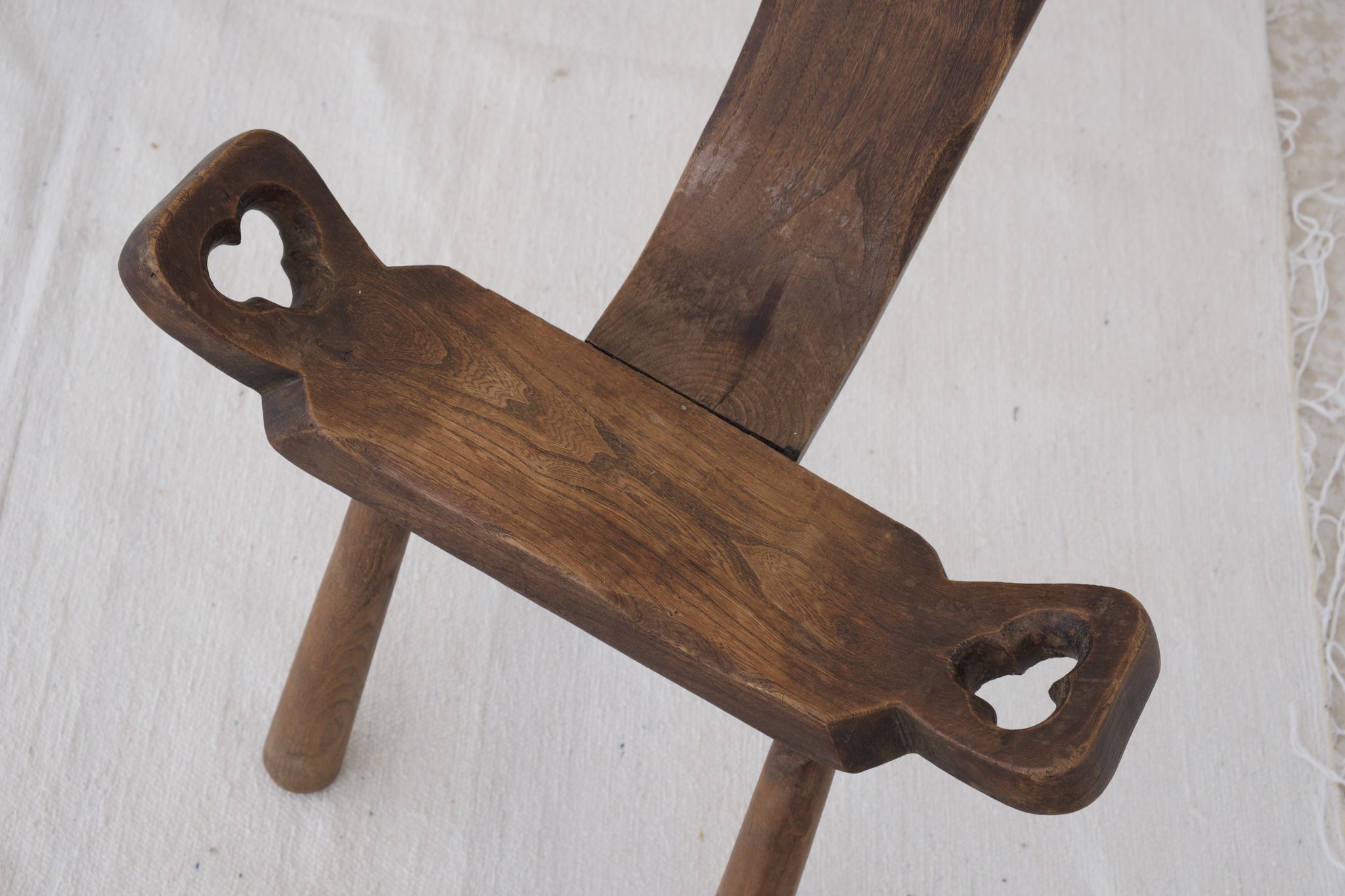 Pair of brutalist stools