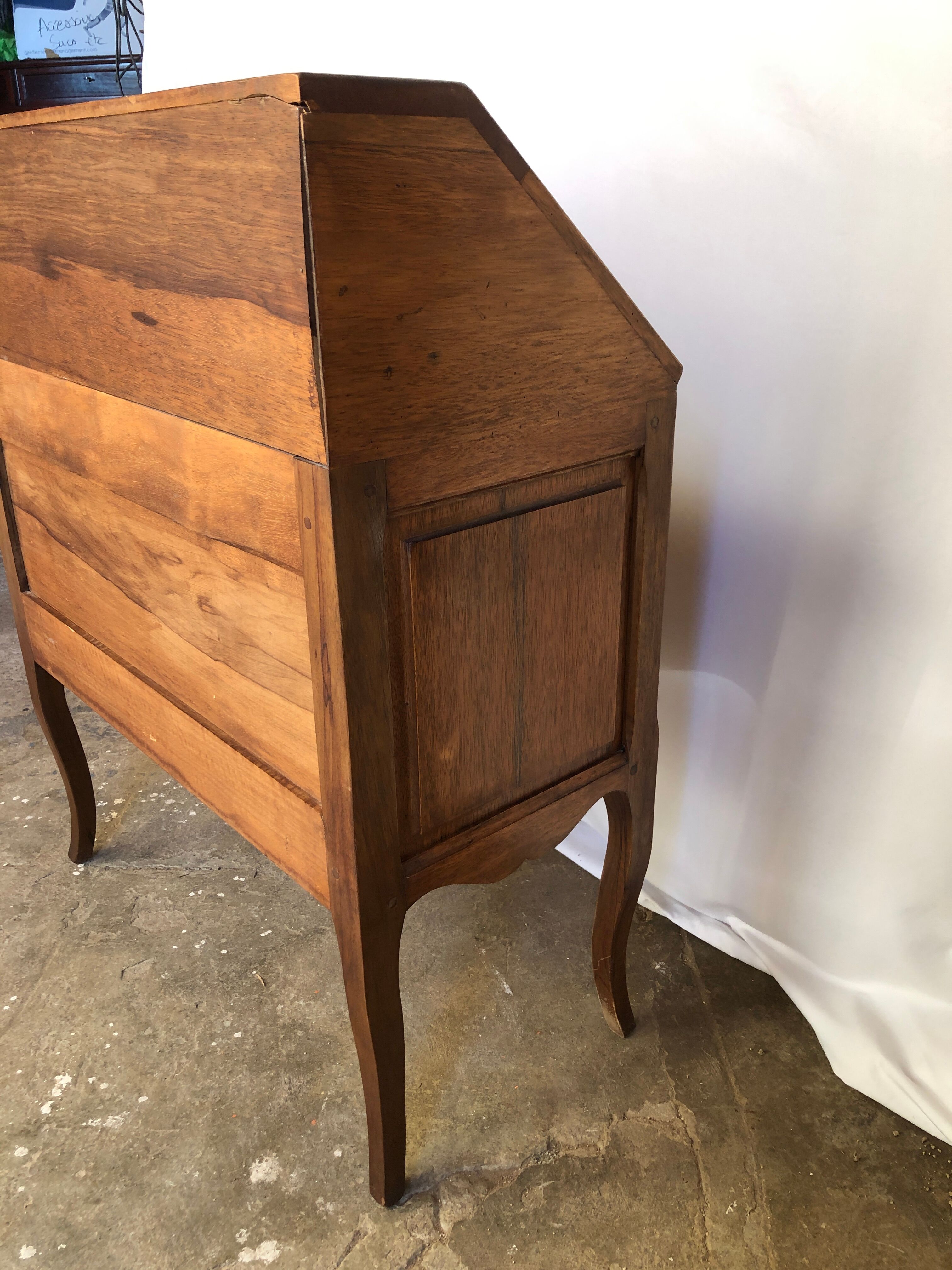 Louis XV donkey back desk in oak