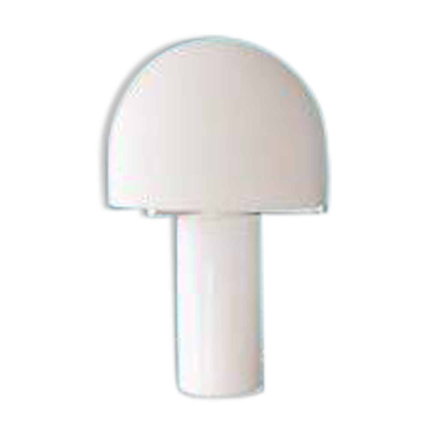 Glass Mushroom Table Lamp by Glashutte Limburg
