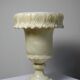 Large Medici vase in alabaster/yellowish marble, Belle Époque style