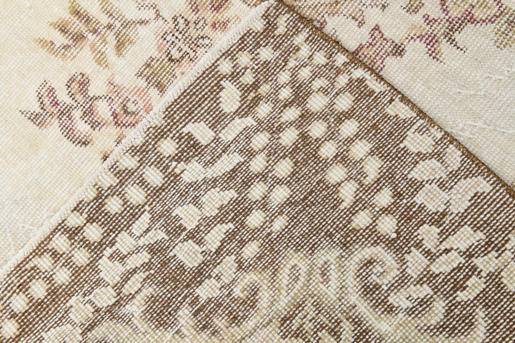 5x9 Rug For Living Room Brown Vintage Rug, 170x272Cm SK 5105