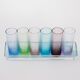 Set of glasses with a tray, Italian design, 1970s, made in Italy