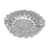 Ashtray transparent glass cut and chiseled, 1970s