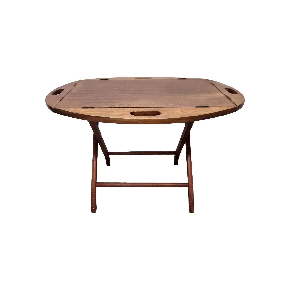 Vintage Mahogany Coffee Table With Tray, 1970s