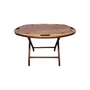 Table basse vintage en acajou avec plateau, années 1970