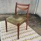Scandinavian chair in teak and velvet
