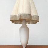 French opaline glass table lamp from the mid-century Sèvres, 1960s.