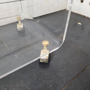 Vintage Plexiglas and Glass Coffee Table by David Lange 1970s